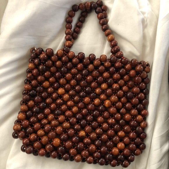 Lola Shoetique Handbags - Brown beaded purse new